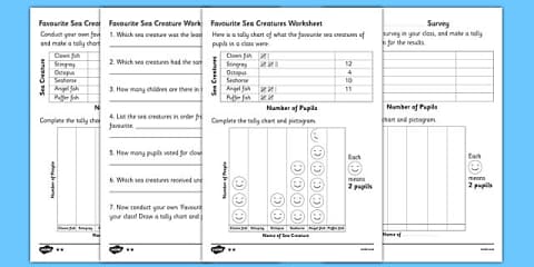 KS1 Year 2 Statistics Display Posters Tally Chart