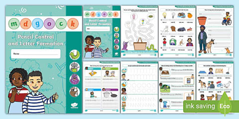 ND NT NK MP FT CT Pencil Control and Letter Formation Activity Booklet