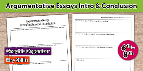Analyzing Thematic Essays and Themes Graphic Organizer for 6th-8th Grade