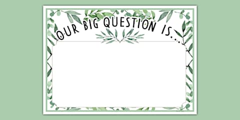 Muted Botanical Themed Our Class Reward Is Display Poster