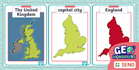 Geo Wonderers KS1 The UK Features of The UK Sorting Activity Lesson 5