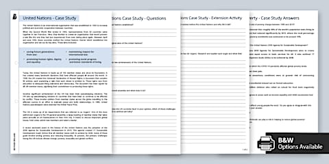 Fact File Case Study Design The United Nations Fact File Template