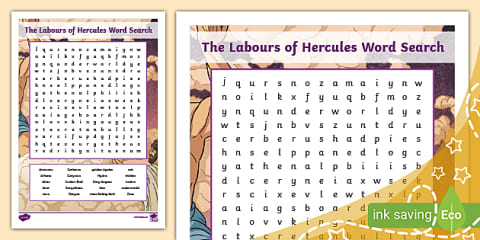 Ancient Greek Gods and Goddesses Word Search
