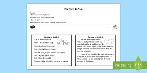 Scriem Corect Texte Pentru Dictare Teacher Made