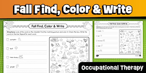 Draw Color Visual Icon Fall Draw the Other Half and Color: Visual Closure Skills and Visual ...