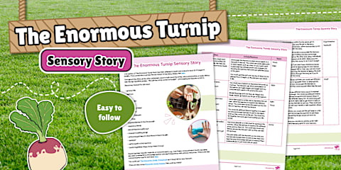 The Enormous Turnip Story Spoon Cut-Outs
