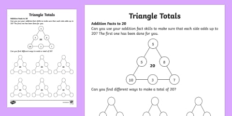 Triangle Multiplicative Mixed Multiplication Triangles Worksheet 2 to 12 Times Tables