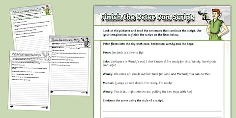 Finish the Jack and the Beanstalk Script Writing Template