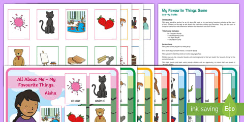 A Few of My Favourite Things Worksheet