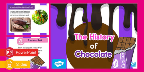 The History of Hot Chocolate PowerPoint & Google Slides for K-2nd Grade