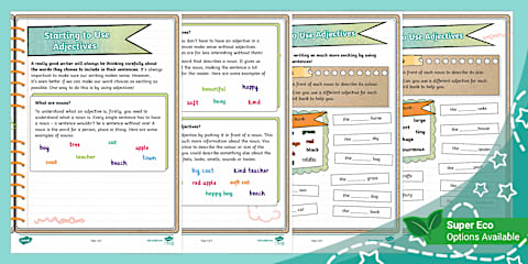 Adjective Matching Activity (Ages 5 - 6)