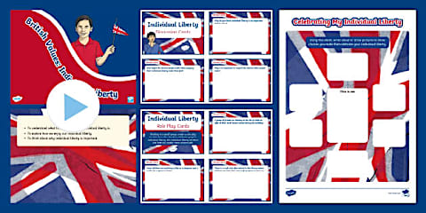 British Values Powerpoint Border British Values Individual Liberty Assembly Pack