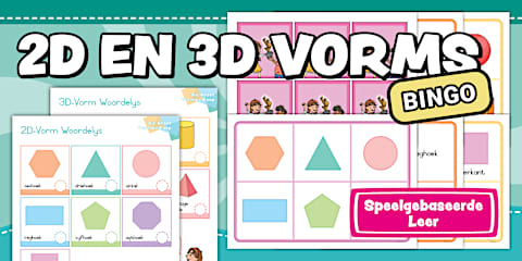 Grondslagfase - Wiskunde - Ontmoet die 3-D Vorms Vertoonplakkate