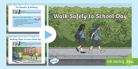 Walk Safely to School Day Poster and Activity Pack F-2