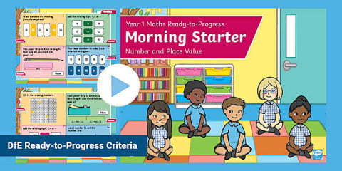 Year 1 Number Recognition and Place Value Maths Warm-Up PowerPoint