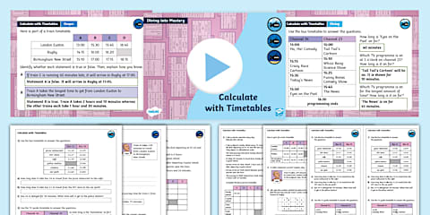 Year 5 Measurement Solve Problems Converting Time Maths Mastery PowerPoint