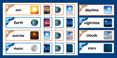 What We See In The Sky Word Mat