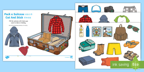 Pack a Suitcase Busy Bag Prompt Card and Resource Pack