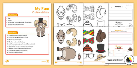 My Cat Craft and Write -at Word Family Activity for K-1st Grade