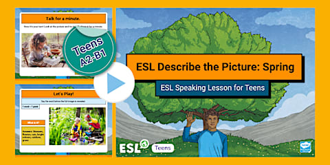ESL Describe the Picture Speaking Cards [Teens, B1]