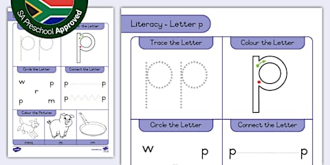 Preschool: Literacy: Letter m Worksheet