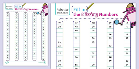 Grade 2 - Robotics and Coding - Term 1 - Coding - Number Patterns ...