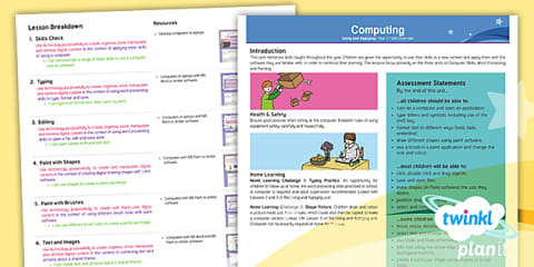 Computing: Programming with ScratchJr Year 1 Planning Overview