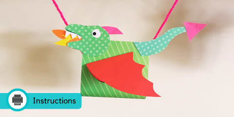 Dragon Puppet Craft Instructions | St George's Day Dragon
