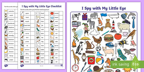 CVC Words I Spy with My Little Eye Activity