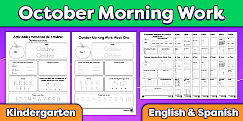 Fall-Themed Elementary Math Reference and Manipulatives Pack for K-5