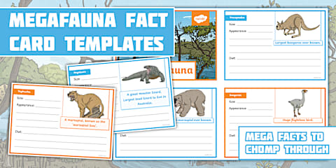 Australian Megafauna Display Poster