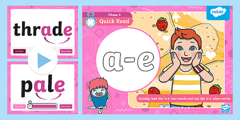 Phase 5 'a-e' Split Digraph Colour By Phoneme Real and Nonsense Words