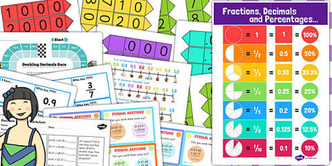 KS3 Maths Fractions Decimals and Percentages Catch Up Resource Pack