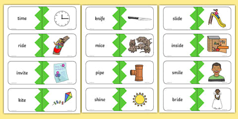 Phase 5 Split Digraph ue Words Matching Cards