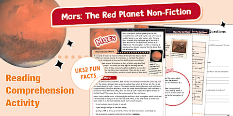 Mars - The Red Planet Reading Comprehension