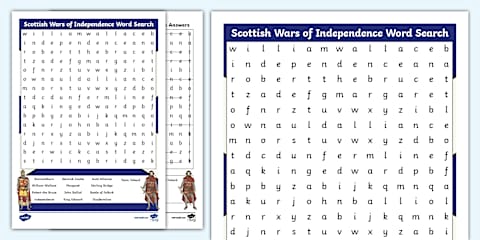 The Scottish Wars of Independence Mindfulness Colouring Pages