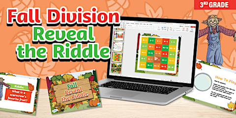 Summer Math Riddle 3rd Grade Third Grade Summer Division Reveal the Riddle Math PowerPoint