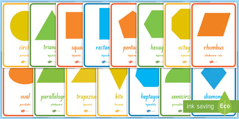2D Shape Word Mat Te Reo Māori