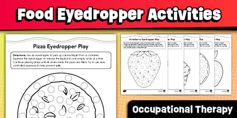 Weather Eyedropper Activities for Fine Motor Skills | Occupational Therapy