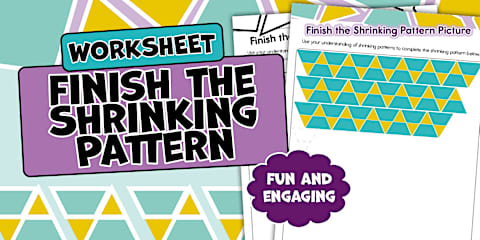 Finish the Growing Pattern Worksheet