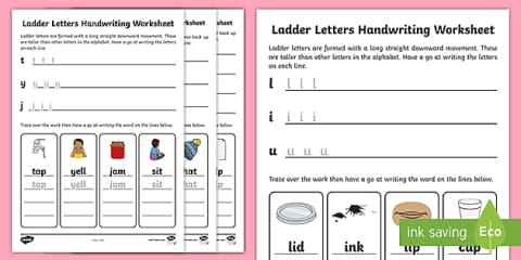 Twinkl Handwriting: Letter Formation Families Handwriting Worksheets