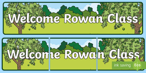 Rowan Tree Themed Classroom Display Banner