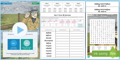 Year 5 Term 3B Week 1 Spelling Pack