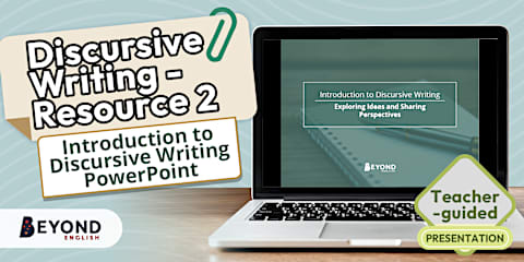 Discursive Writeing Persuasive Language and Modality PowerPoint