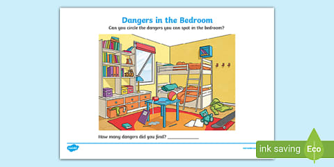 Dangers in the Living Room Worksheet