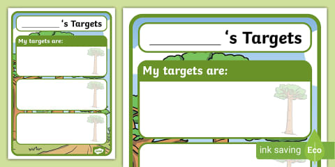 Editable Target/Learning Objective Book Labels