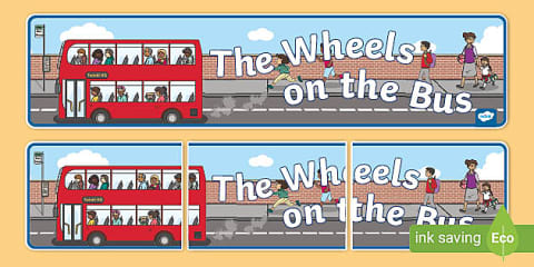 The Wheels on the Bus Cutting Skills Worksheet
