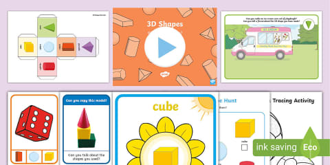 Talk About 3D Shape Maths PowerPoint