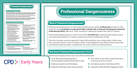 Cpd Sign Safeguarding Signs Poster and Handout: Emotional Abuse
