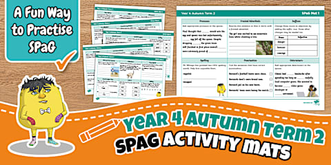 Year 4 Spelling, Punctuation and Grammar Activity Mats Pack